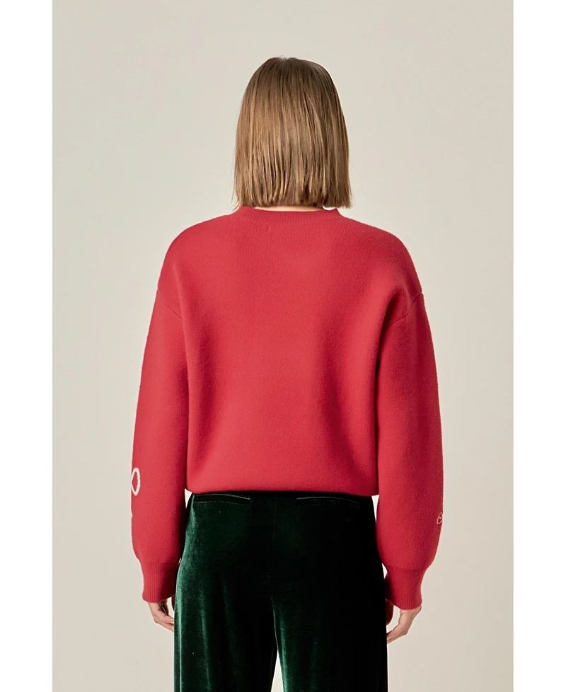 English Factory Women's Manhattan Cocktail Sweater