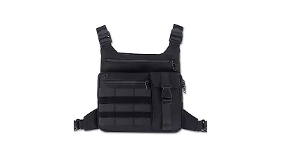 Batfox Tactical Chest Pack Running Bag: Lightweight Water-Resistant Outdoor Sports Vest for Hiking Edc - Men & Women