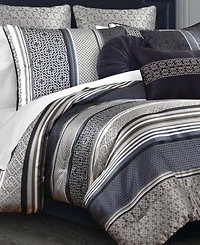 Royal Court Carlisle Foulard 3-Pc. Comforter Set, King/California King