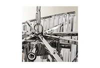 Z Gallerie Luxe Spiral Chandelier - Nickel/Clear