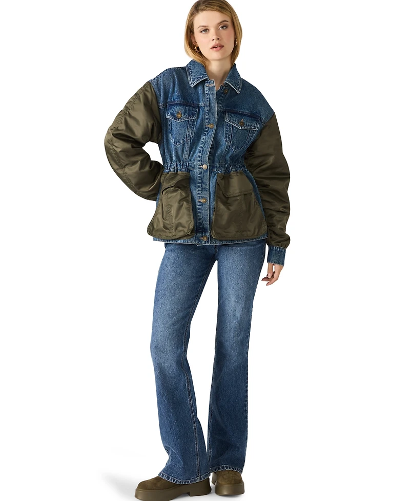 Steve Madden Women's Joie Collared Long-Sleeve Jacket