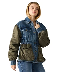 Steve Madden Women's Joie Collared Long-Sleeve Jacket