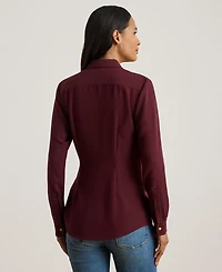 Lauren Ralph Women's Buckle Trim Top