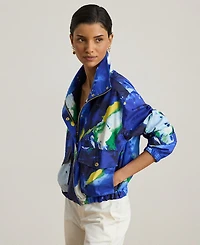 Lauren Ralph Women's Abstract-Print Windbreaker Jacket