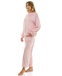 Roudelain Women's Long Sleeve Crew Neck and Pant Set