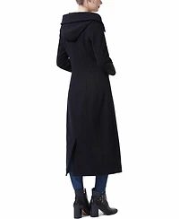 Bgsd Women's Hooded Wool Blend Long Coat
