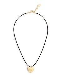 Coach Faux Cultured Pearl Signature Puffy Heart Pendant Necklace