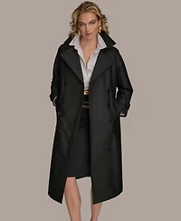 Donna Karan New York Women's Classic Long Double Breasted Coat