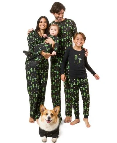 Leveret Matching Family Black Alien Cotton Halloween Pajamas
