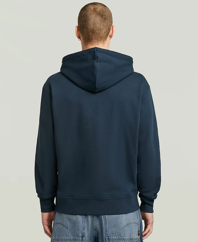 G-Star Raw Men's Embroidered Logo Graphic Hoodie