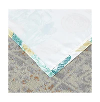 Barefoot Bungalow Grand Bahama Bedroom Living Room Window Curtain Panel Set, 84x84-inches, White