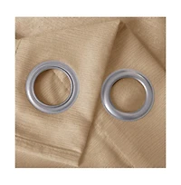 Olivia Gray Lina Matte Embossed Blackout Grommet Single Panel - 52x90