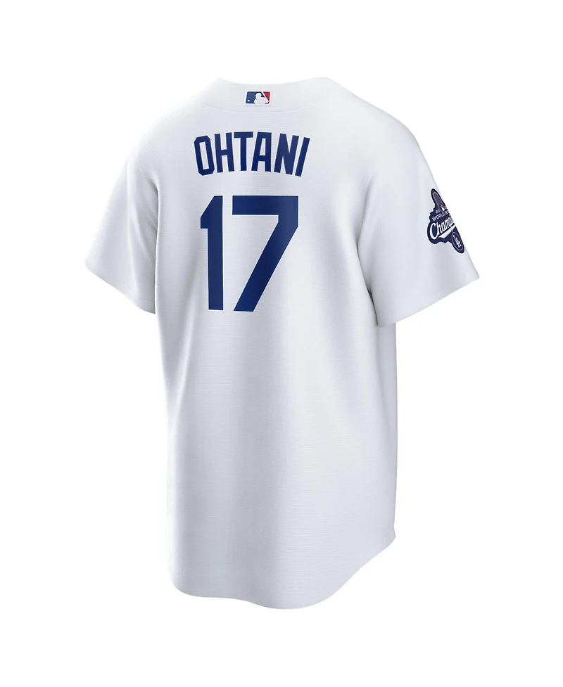 Nike Men's Shohei Ohtani White Los Angeles Dodgers 2025 World Series Champions Home Replica Player Jersey
