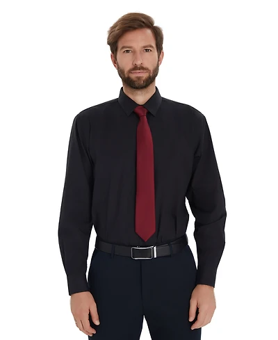 Alfani Men's Promo Solid Regular-Fit Spread Collar Dress Shirt, Macy's Exclusive