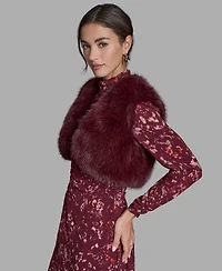 Bcbg Women's Sleeveless Cropped Shrug Jacket