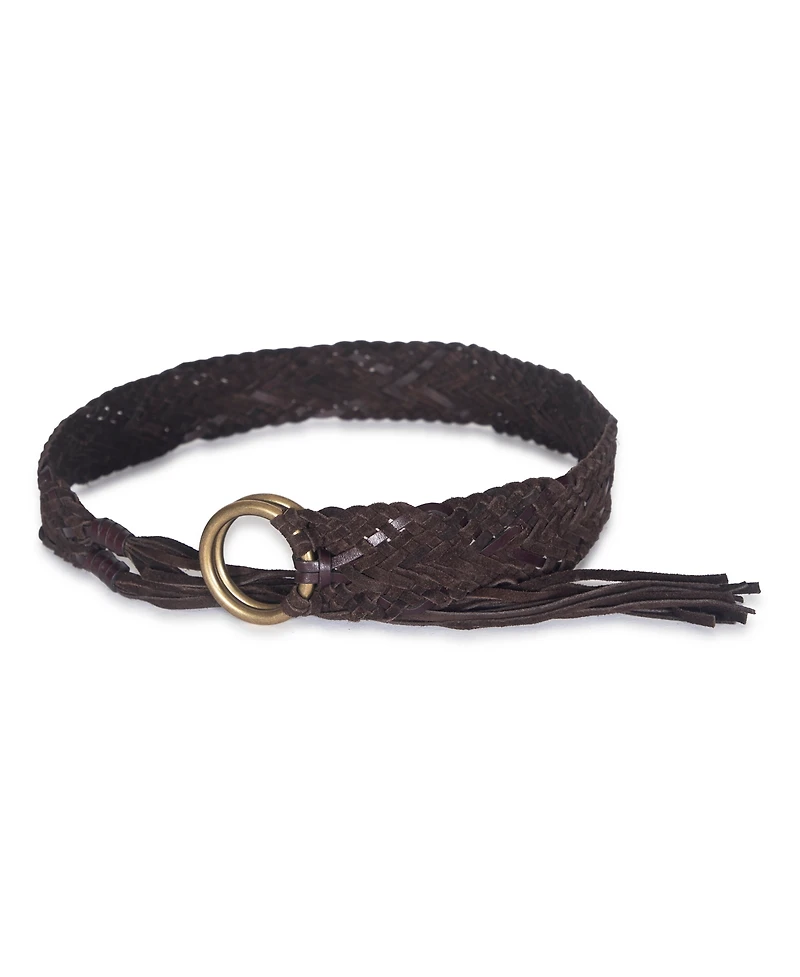 Frye Women's 40MM Woven Fringe Belt