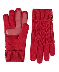 Isotoner Women's Water Repellent Cable Knit Gloves