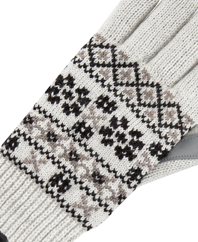 Isotoner Women's Nordic Fair Isle Knit Touchscreen Gloves