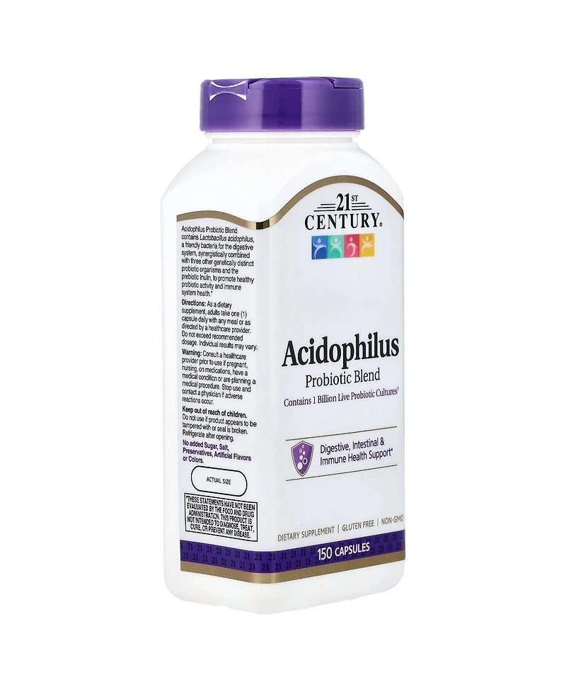 21st Century Acidophilus Probiotic Blend Capsules, 150 Count