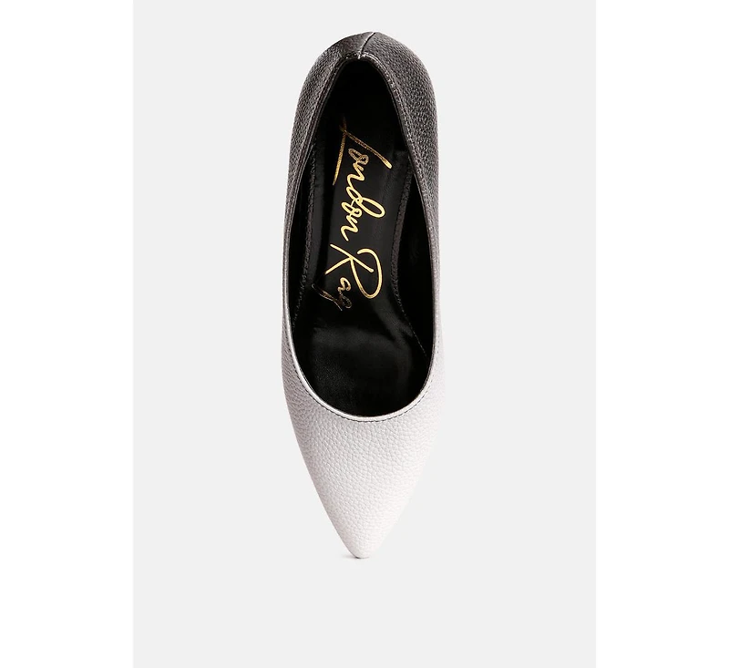 Women's Harlow metallic accent block heel pumps