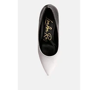 Women's Harlow metallic accent block heel pumps