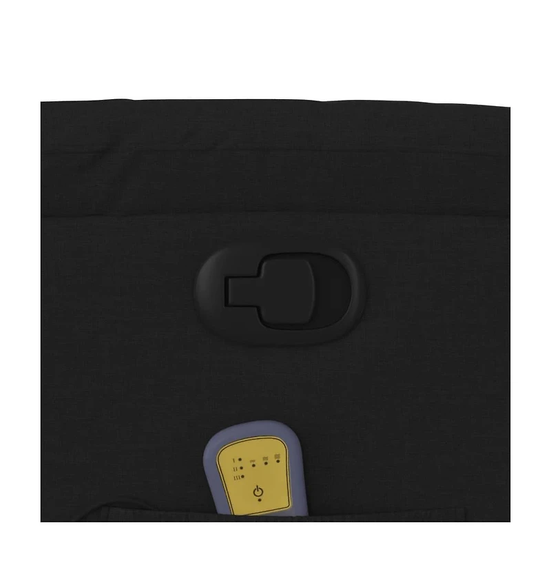 vidaXL Massage Recliner Chair Black Fabric