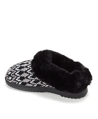 Dearfoams Women's Hannah Festive Knit Clog House Shoe Slipper