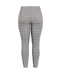 City Chic Women's Plus Bengaline Check Pant