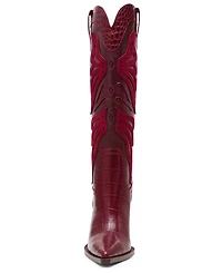 Steve Madden Women's Kaz Knee-High High-Heel Western Cowboy Boots