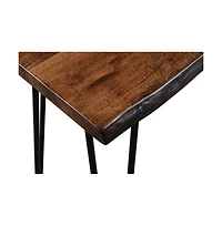 Jofran Nature's Edge Solid Acacia Four Piece 72" Counter Height Dining Set