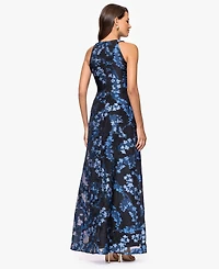 Betsy & Adam Petite Halter Neck A-Line Dress