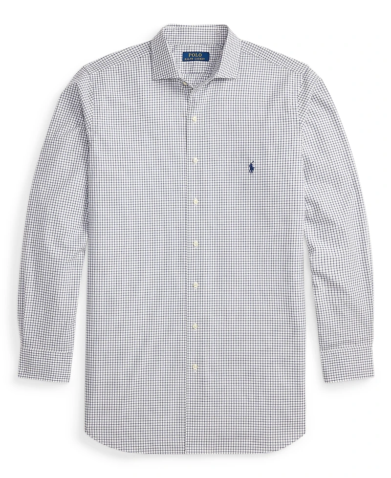 Polo Ralph Lauren Men's Big & Tall Plaid Stretch Poplin Shirt