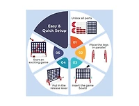 Boyel Living Giant 4-in-a-row Game Set Wooden Jumbo 4-to-Score with Carrying Bag