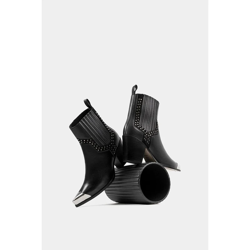 Dante Women's Exclusive Leather Ankle Boots Firehouse With Metal Tip