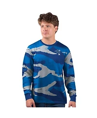 Starter Men's Royal Indianapolis Colts Thursday Night Gridiron Vintage Logo Long Sleeve T-Shirt