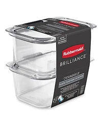 Rubbermaid Brilliance 4.7-Cup Food Storage Container, 2-Pack