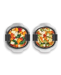 Rubbermaid Brilliance 3.47-Cup Round Leak Proof Food Storage Containers, 2-Pack