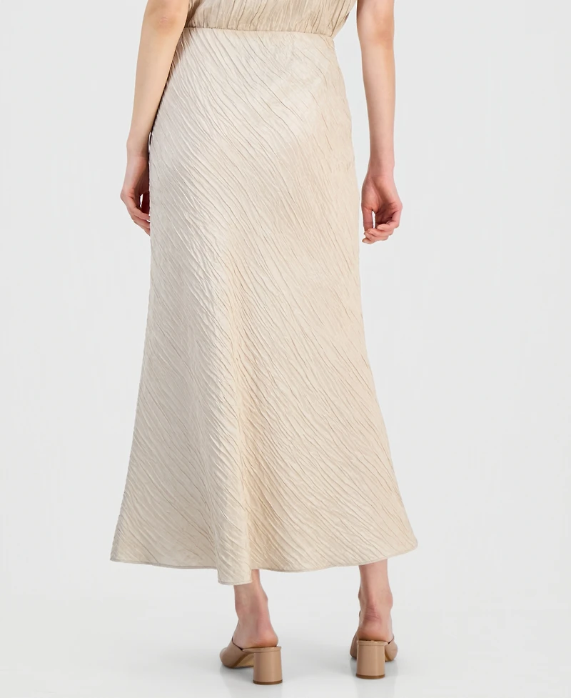 Eileen Fisher Women's Silk Textured Pull-On Skirt