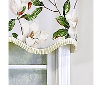 Rlf Home Magnolia Ruffled Provance Valance 3inch Rod Pocket