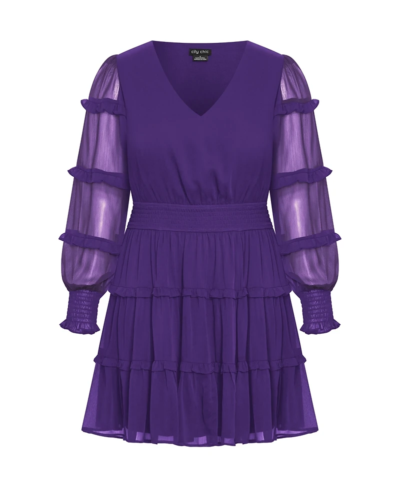 City Chic Women's Plus Daisy May Dress