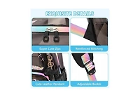 Batfox Clear Backpack for School Girls, Heavy Duty Tpu Transparent Backpack Stadium Events Approved, Clear Bookbag