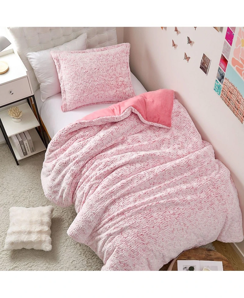 Coma Inducer Oversized Comforter Set - Strawberry Pink