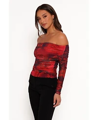 Petal and Pup Women's Koa Off Shoulder Top