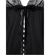 Lascana Women's Tie Front Lace Negligee