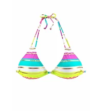 Lascana Women's Striped Triangle Bikini Swimsuit Top Bra Sizing