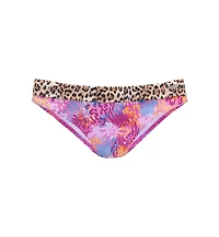 Lascana Women's Leopard Cheetah Fold Over Bikini Swimsuit Bottom cup sizing