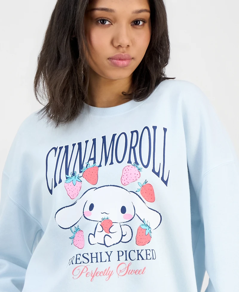 Grayson Threads, The Label Juniors' Cinnamoroll Fleece Sweatshirt