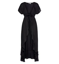 Lascana Women's Flounce Hem Cover up Beach Dress
