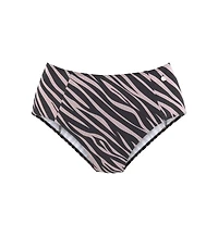 Lascana Women's Animal Print High Waist Bikini Swimsuit Bottom