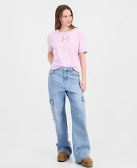 Rebellious One Juniors' Puppy Love Short-Sleeve T-Shirt